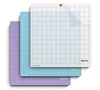 NICAPA Cutting Mat for Silhouette Cameo 4/3/2/1 [12 x 12 Inch 3 Pack, Standard Grip, Lightgrip, Strong Grip] Adhesive, Flexible, Square Grid Cutting Mats Set Matts Vinyl Craft Sewing