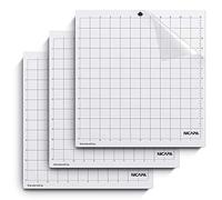 NICAPA Cutting Mat for Silhouette Cameo 4/3/2/1 [Standard Handle,12" x 12" 3 Pack Non-Slip Flexible Vinyl Cutting Mat for Craft Sewing