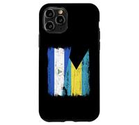 Nicaragua Bahamas Half Flag Nicaraguan Bahamian Jersey Case for iPhone 11 Pro