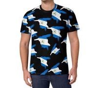 Nicaragua Bird Nicara Kingfisher Men's T-Shirts Short Sleeve Casual Shirt Summer Sports Tees Tops M
