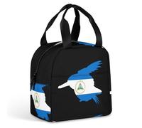 Nicaragua Bird Nicara Kingfisher Portable Insulated Lunch Bag Adults Picnic Tote Cool Bag Travel Work