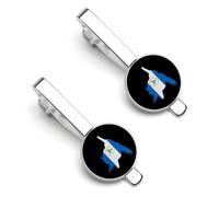 Nicaragua Bird Nicara Kingfisher Silver Tie Clip Suit Accessories for Men Necktie Bar Set Pin Business Wedding