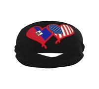 Nicaragua Flag and El Salvador Flag Sports Headband Stylish Yoga Exercise Hairbands Breathable