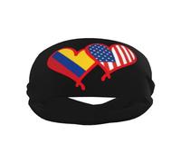 Nicaragua Flag and El Salvador Flag Sports Headband Stylish Yoga Exercise Hairbands Breathable
