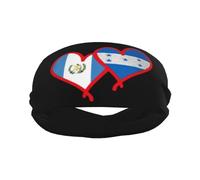 Nicaragua Flag and El Salvador Flag Sports Headband Stylish Yoga Exercise Hairbands Breathable
