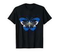 Nicaragua Flag Nicaraguan Pride Nicaraguan Roots Butterfly T-Shirt