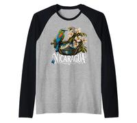 Nicaragua Guardabarranco Nicaraguan Torogoz Central 505 Bird Raglan Baseball Tee
