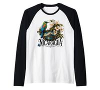 Nicaragua Guardabarranco Nicaraguan Torogoz Central 505 Bird Raglan Baseball Tee