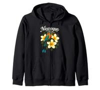 Nicaragua Guardabarranco Sacuanjoche Torogoz 505 Nicoya Flor Zip Hoodie