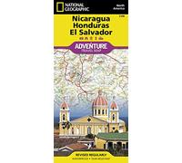 Nicaragua, Honduras & El Salvador Map - National Geographic Adventure Map | Waterproof Travel Map with Roads, Cities, Volcanoes, and National Parks: Travel Maps International Adventure Map