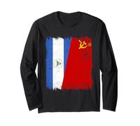 Nicaragua Soviet Union Flag Nicaraguan CCCP Heritage Long Sleeve T-Shirt