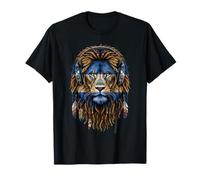 Nicaraguan Lion Headphones Reggae Dreadlocks T-Shirt