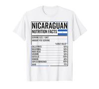 Nicaraguan Nutrition Facts Nica Camiseta Nicaragua Nicayo T-Shirt