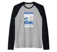 Nicaraguan Papi Just Like A Normal Dad Only Way Cooler Raglan Baseball Tee
