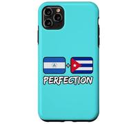 Nicaraguan Plus Cuban Perfection Mix Heritage Flag Case for iPhone 11 Pro Max