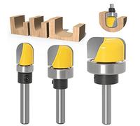 NICAVKIT 3 Piece Bowl and Tray Template Router Bit, 8 mm Shank Round Cutter Bits, Router Bit, Bowl, Milling Bit, Groove Cutter Set for Woodworking Shaker Cutter Tools