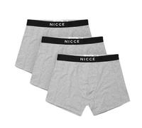 Nicce 3-Pack Stretch Waist Black/Grey Mens Alesi Boxer Shorts 0037 K001 0264
