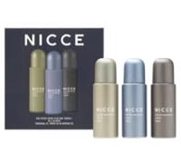 NICCE 3 x 150ml Body Sprays :Original:Fresh:Intense