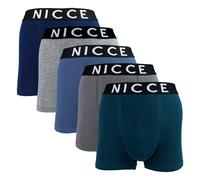 Nicce 5 Pack Mens Boxers DILLOW - Soft Breathable Cotton Everyday Underwear - S - Assorted
