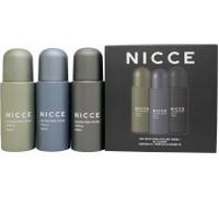 Nicce Deo Body Spray Gift Set 3 x 150ml Original 01 + Fresh 02 + Intense 03