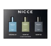 NICCE Eau de Toilette Gift Set, 3 x 30ml, Original 01, Scent 02, Scent 03