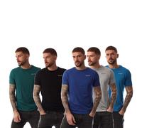 NICCE Mens 5 Pack T Shirts in Multi colour - Multicolour