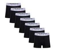 Nicce Men's Borwis Boxers, Black, Elasticated Logo Waistband, 7 Pack, Gift Box, Premium Cotton Blend, Classic Fit, Comfortable Men's Underwear, Medium