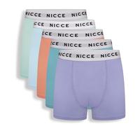 Nicce Men's Carta Boxers, Assorted Colours, 5 Pack | Large