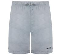 Nicce Men's Core Stretch Waist Logo Grey Swim Shorts | Size: Small Nicce Grey S
