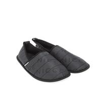 NICCE Mens Daniel Quilted Slippers in Charcoal Textile - Size 11-12Y
