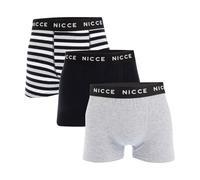 Nicce Men's Docker 3 Pack Boxer Shorts in Grey