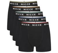 Nicce Mens 'Foxell' Soft Cotton Boxer Shorts, 5 Pack, XL, Black