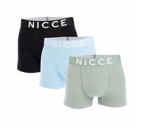 NICCE Mens Jayden 3 Pack Boxer Shorts in Multi - Multicolour - Size Large