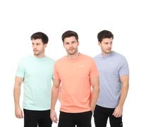 NICCE Mens Sanderson 3 Pack T-Shirts in Multi colour - Multicolour Cotton - Size Small