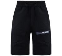 Nicce Stretch Waist Black Graphic Logo Mens Element Cargo Shorts 1063 W052 0001