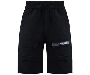Nicce Stretch Waist Black Graphic Logo Mens Element Cargo Shorts 1063 W052 0001