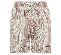 Nicce Stretch Waist White Rose Mens Ash Joggers Shorts 211 1 06 06 0338