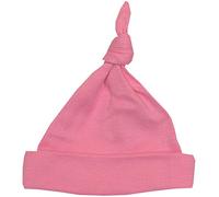 Niccolas B Premature Baby Clothes Plain Coloured Knotted Hat 5.5lb - 7.5lb Candy Pink 44-50cm