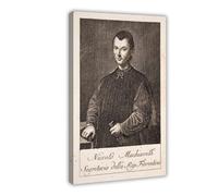 Niccolo Machiavelli Portrait Canvas Art Poster And Wall Art Picture Print Modern Family Bedroom Decor Frame 20x30inch(50x75cm)