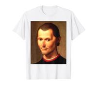 Niccolo Machiavelli Portrait Painting Santi 1550 Value Graphic T-Shirt, Men, White, M