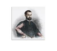 Niccolò Machiavelli Poster 2 Picture Print Canvas Wall Paint Art Decor Modern Home 28x28inch(70x70cm)