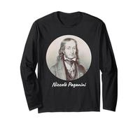 Niccolo Paganini Composer Portrait T-Shirt Long Sleeve T-Shirt