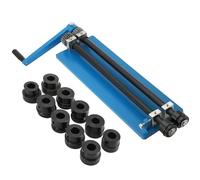 NICCOO 18 Sheet Metal Bead Roller, Bead Roller Former Swager Rotary Swaging Roller Bending Machine with 6 Die Sets