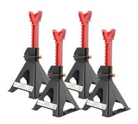 NICCOO 4PCS Axle Stands - 3 Ton Car Jack Stands - Vehicle Support - Lifting Tool - 275mm-415mm Adjustable - For Car, Van, Trailer, Caravan