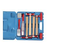NICCOO 9 Piece Auto Body Panel Beating Repair Tool Hammer Dolly Set, Car Body Fender Dent Repair Tool Kit Carbon Steel with Carrying Case