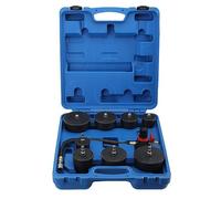 NICCOO 9Pcs Turbo System Leakage Tester Kit, Turbo Boost Leak Tester Set with 0-70 PSI Gauge, 12 Adaptors (35-90mm) for Turbocharger Leak Detection Kit & Intercooler Testing