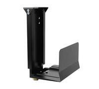 NICCOO Adjustable Under Desk and Wall Mounted Computer Stand with Adjustment Snap Computer Case Stand for Desk Bottom and Side, Black