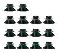 NICCOO Decking Pedestal Riser Bearing Support Height Adjustable Deck Raising Support Base Pack of 14 (70mm-140mm)