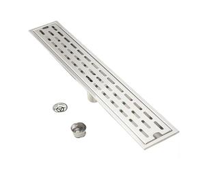 NICCOO Linear Shower Drain 600mm Stainless Steel Floor Drain Wet Room Drain for Kitchen Bathroom and Washroom