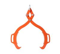 NICCOO Log Lifting Tongs Log Skidding Tongs 25 Inch Opening 2 Claw Steel Log Lifter Timber Tongs Forestry Heavy Duty, 600kg/1322lbs Load Capacity